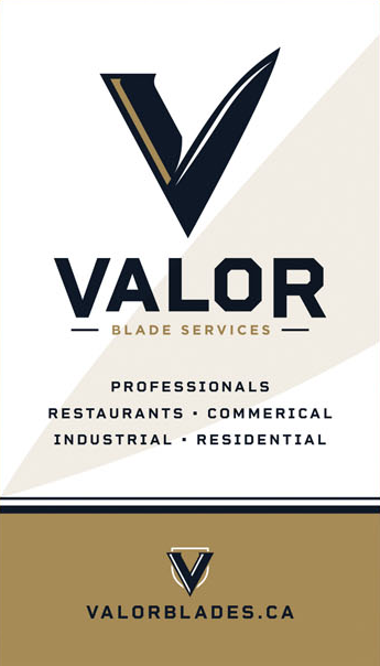 Kitchener Waterloo :Business Card Design - Valor Blade Services